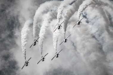 Amerika Birleşik Devletleri, Fairford - Patrouille Aguia görüntülemek 13.07.2018 Fairford, İngiltere Kraliyet Uluslararası Hava dövme sırasında 13.7.2018 