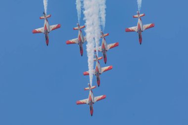 Amerika Birleşik Devletleri, Fairford - Patrouille Aguia görüntülemek 13.07.2018 Fairford, İngiltere Kraliyet Uluslararası Hava dövme sırasında 13.7.2018 