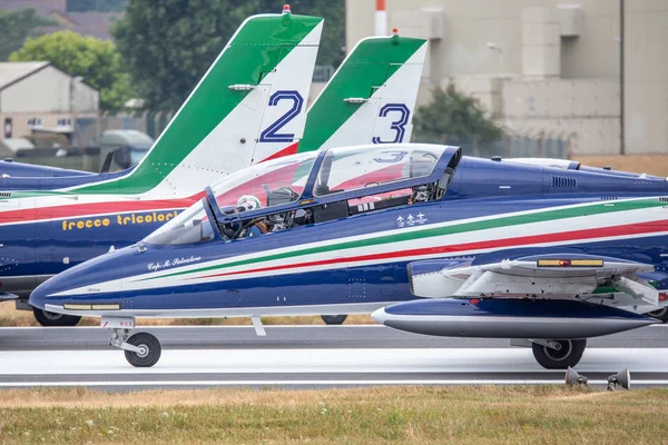 Royaume Uni Fairford 2018 Exposition Frecce Tricolori Lors Royal International — Photo