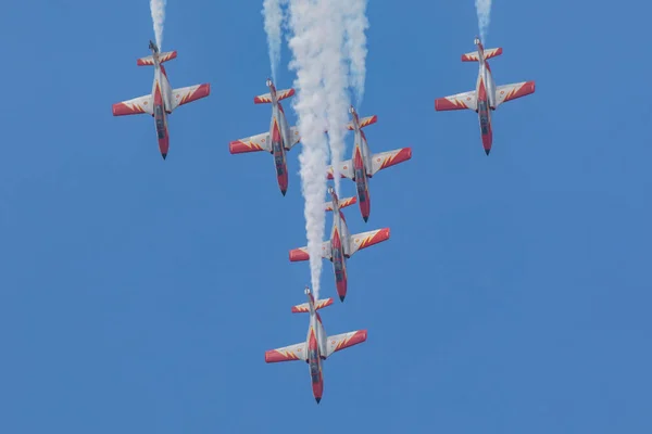 United Kingdom Fairford 2018 Patrouille Aguia Display Royal International Air — Stock Photo, Image