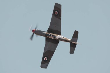 İngiltere, Duxford-15.7.2018 P-51 Mustang üzerinde 15.07.2018 Duxford, İngiltere Duxford Havacılık Müzesi 