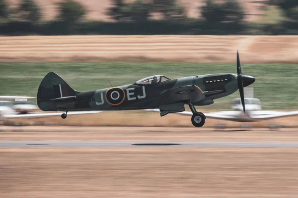 Egyesült Királyság Duxford 2018 Supermarine Spitfire Duxford Repülési Múzeumban 2018 — Stock Fotó