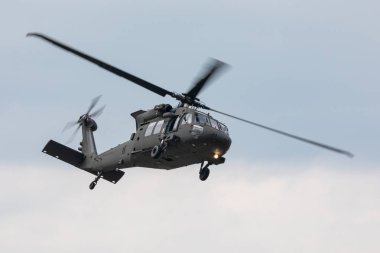 Slovakya, Sliac - 1.9.2018 Uh-60 Black Hawk ekran sırasında Slovak uluslararası hava Fest 1.09.2018 Sliac, Slovakya