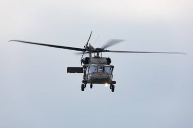 Slovakya, Sliac - 1.9.2018 Uh-60 Black Hawk ekran sırasında Slovak uluslararası hava Fest 1.09.2018 Sliac, Slovakya