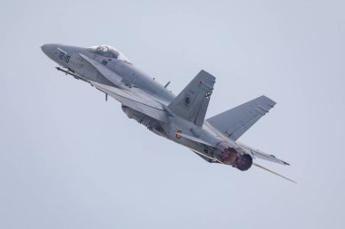 Slovakya, Sliac - 1.9.2018 İspanya F-18 Hornet ekran sırasında Slovak uluslararası hava Fest 1.09.2018 Sliac, Slovakya