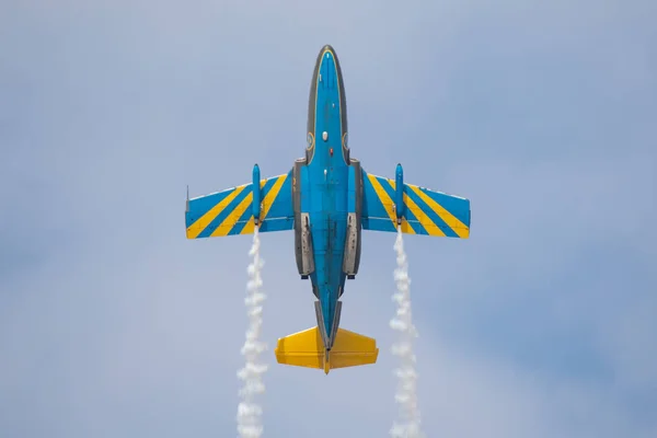 Slovakia Sliac 2018 Saab 105 Display Slovak International Air Fest — Stock Photo, Image