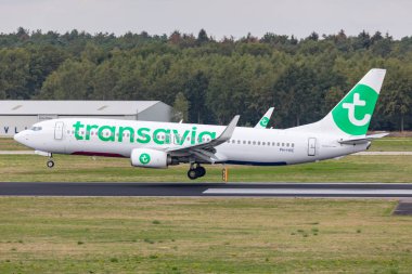 Netherlands, Eindhoven - 10.9.2018 Boeing 737 Transavia at Eindhoven Airport 10.9.2018 in Eindhoven, Netherlands