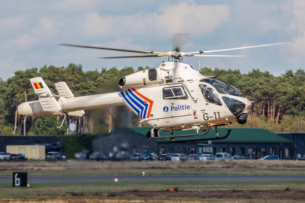 Belgio Kleine Brogel 2018 Display Blegium Police Helicopter 902 Durante — Foto Stock