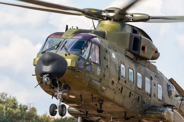 Βέλγιο Kleine Brogel 2018 Έκθεση Agusta Westland 101 Κατά Διάρκεια — Φωτογραφία Αρχείου