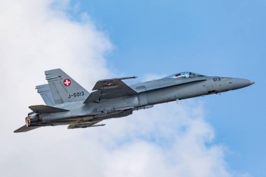 Belçika, Kleine Brogel - 9.9.2018 İsviçre F-18 Hornet ekran Kleine Brogel, Belçika Belçika Hava Kuvvetleri gün 9.9.2018 sırasında