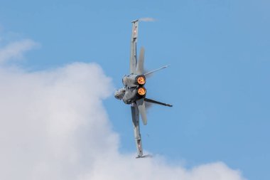 Belçika, Kleine Brogel - 9.9.2018 İsviçre F-18 Hornet ekran Kleine Brogel, Belçika Belçika Hava Kuvvetleri gün 9.9.2018 sırasında