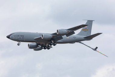 Belgium, Kleine-Brogel - 9.9.2018 Boeing KC-135 display during the Belgian Air Force Days 9.9.2018 in Kleine-Brogel, Belgium clipart