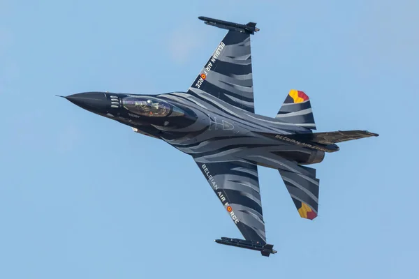 Belgien Kleine Brogel 2018 Belgische Luftwaffe Solopräsentation Während Der Belgischen — Stockfoto