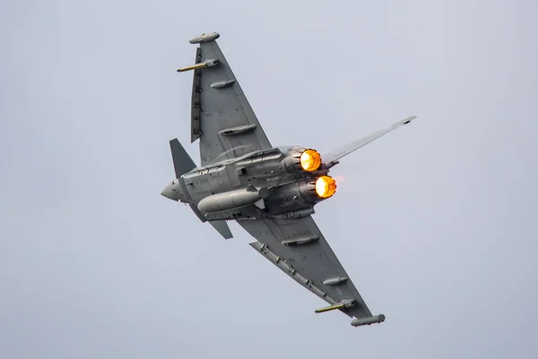 Belgium Kleine Brogel 2018 Eurofighter Typhoon Display Belgian Air Force — Stock Photo, Image