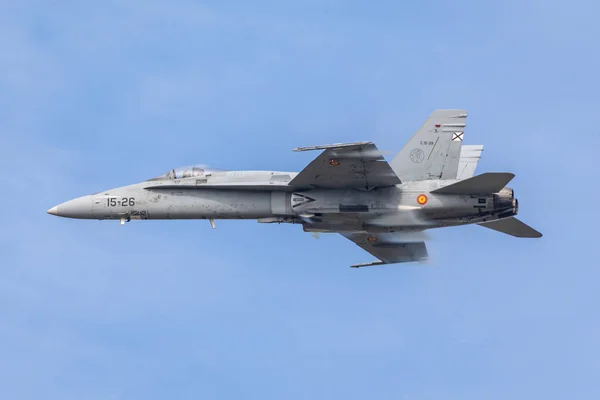 Belgia Kleine Brogel 2018 Hiszpania Air Force Hornet Wyświetlacz Podczas — Zdjęcie stockowe