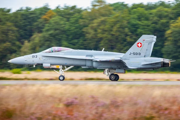 België Kleine Brogel 2018 Zwitserse Uss Hornet Display Tijdens Belgische — Stockfoto