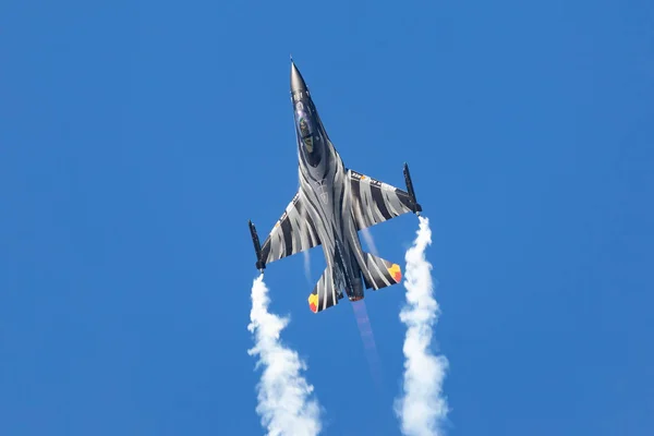 Belgia Kleine Brogel 2018 Belgia Air Force Samotnie Wyświetlacz Podczas — Zdjęcie stockowe