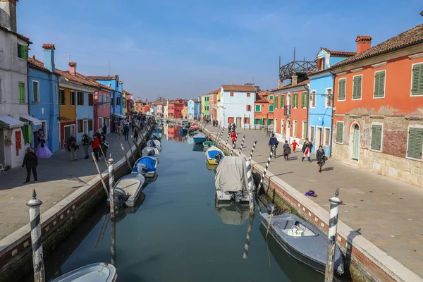 Italia Burano 2019 Colorida Isla Murano Cerca Venecia 2019 Murano —  Fotos de Stock