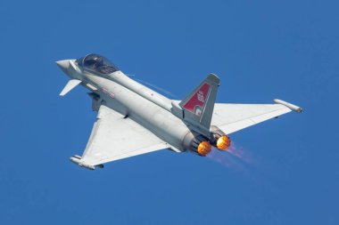 Çek Repubic, Ostrava - 16.9.2018 Eurofighter Typhoon ekran sırasında Nato gün içinde 16.9.2018 de Ostrava, Çek Reublic