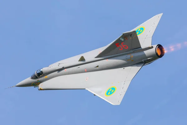 Czechy Ostrava 2018 Saab Viggen Dni Nato 2018 Ostrawie Republice — Zdjęcie stockowe