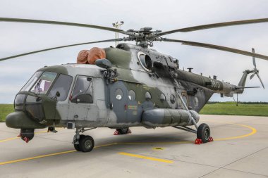 Namest nad Oslavou, Çek Cumhuriyeti - 29.5.2019 Çek Hava Kuvvetleri Mi-17 29.5.2019 in Namest nad Oslavou, Çek Cumhuriyeti