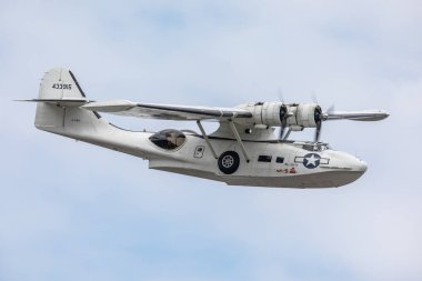 Krakow, Polonya-23.6.2019 PBY Catalina 23.6.2019 Polonya Havacılık Müzesi Krakow, Polonya