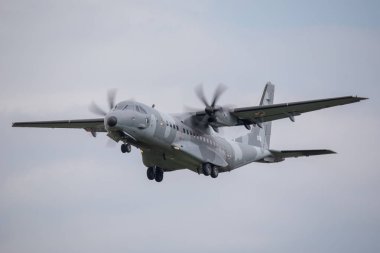 Krakow, Polonya-23.6.2019 C-295 Casa 23.6.2019 içinde Polonya Havacılık Müzesi Krakow, Polonya