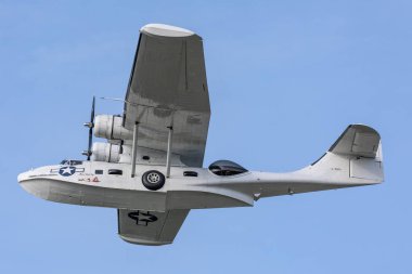 Krakow, Polonya-23.6.2019 PBY Catalina 23.6.2019 Polonya Havacılık Müzesi Krakow, Polonya