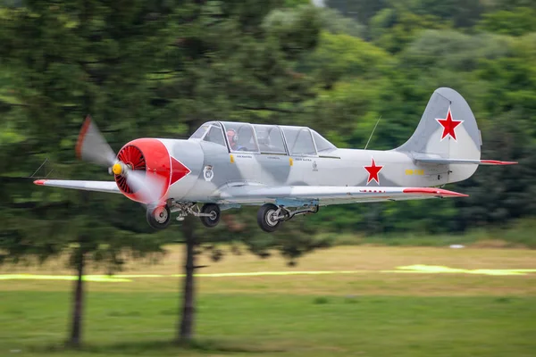 Cracóvia Polónia 2019 Yak Retro Sky Team 2019 Museum Polish — Fotografia de Stock