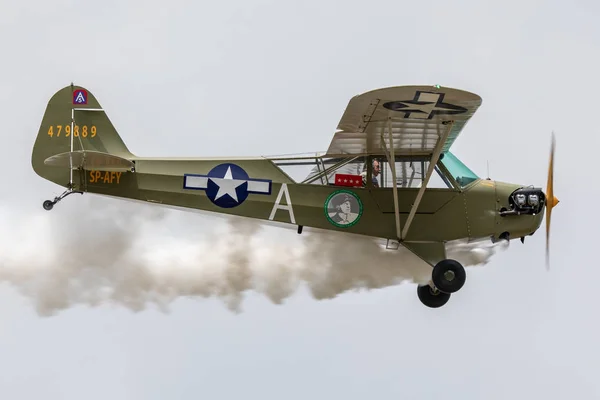 Kraków Polska 2019 Taylorcraft Auster 2019 Muzeum Lotnictwa Polskiego Krakowie — Zdjęcie stockowe