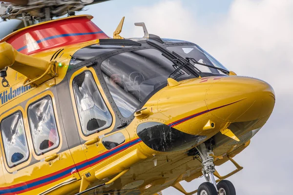 Nowy Targ Poland 2019 Agusta Westland Aw169 Flight Demonstration Nowy — Stock Photo, Image