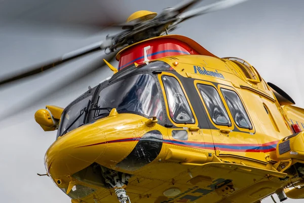 Nowy Targ Polonia 2019 Agusta Westland Aw169 Volo Dimostrativo All — Foto Stock