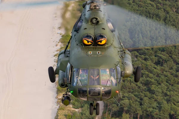 Гдыня Польша 2019 Вертолет Польской Армии 2019 Гдыне Польша — стоковое фото