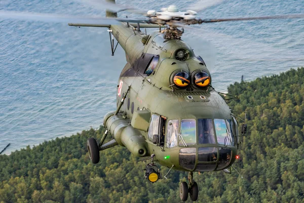 Gdynia Polonia 2019 Helicóptero Del Ejército Polaco 2019 Gdynia Polonia —  Fotos de Stock