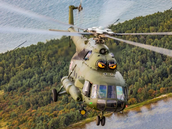 Gdynia Polônia 2019 Helicóptero Exército Polonês 2019 Gdynia Polônia — Fotografia de Stock