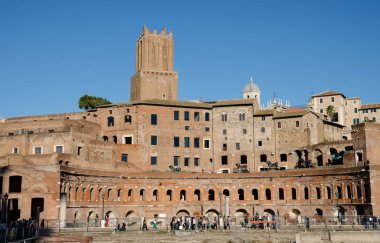 Roma, İtalya Roma Forumu yakınındaki Trajan'ın Pazar