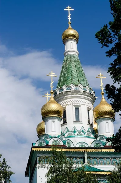 Domes Nicholas Ortodoxa Kyrkan Sofia Bulgarien — Stockfoto