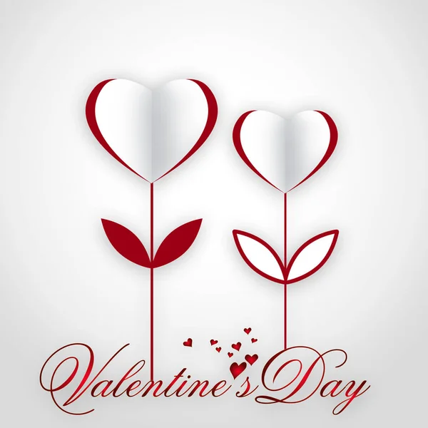 Valentinstag Mit Schönen Roten Herzen — Stockfoto