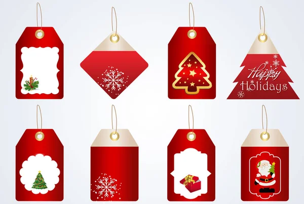 Collection Christmas Gift Tags — Stock Photo, Image