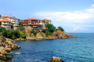 Eski Sozopol Bulgaristan 'ın manzarası.