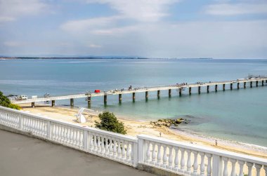 Bulgaristan 'ın güzel Karadeniz kıyısı manzarası