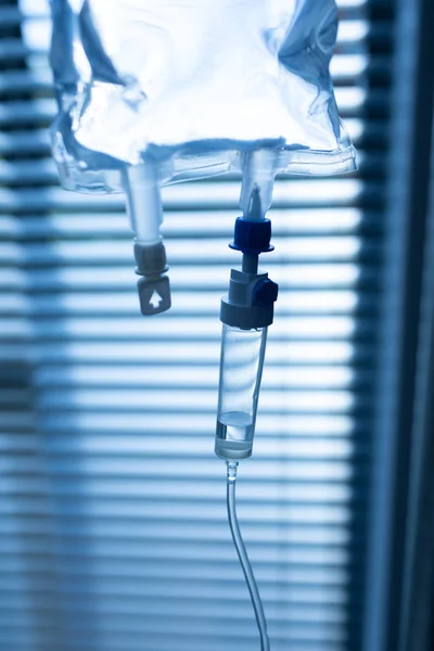 Nahaufnahme Von Intravenösem Tropfen Auf Der Station Krankenhaus — Stockfoto