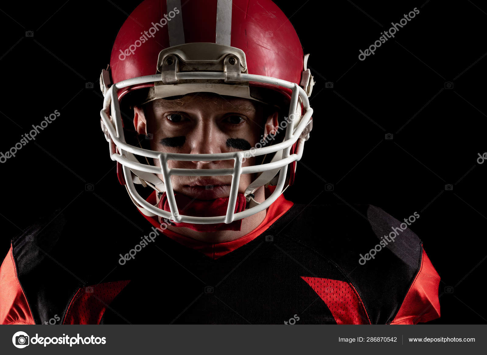 Close American Football Player Standing Rugby Helmet Stock Photo Image By C Wavebreakmedia Close American Football Player Standing Rugby Helmet Stock Photo Image By C Wavebreakmedia