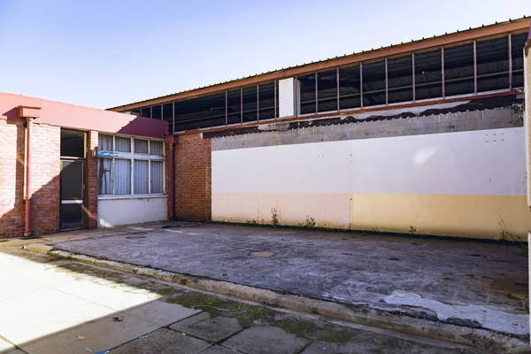 Exterior Abandoned Warehouse Building — Stock Photo, Image