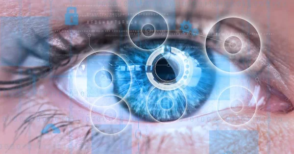 Digital Composite Human Eye — Stock Photo, Image