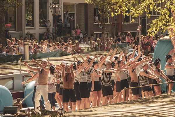 Amsterdam, Nederländerna-augusti 3, 2013: en Vintage Color Tone Pi — Stockfoto