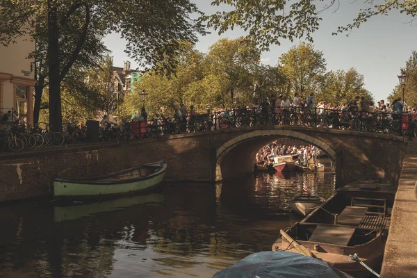 Amsterdam, Netherlands - August 3, 2013: A vintage color tone pi — Stock Photo, Image