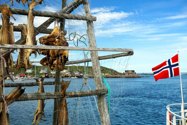 Norveç geleneksel stockfish — Stok fotoğraf
