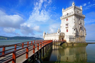 Tower of Belem in Portugal clipart
