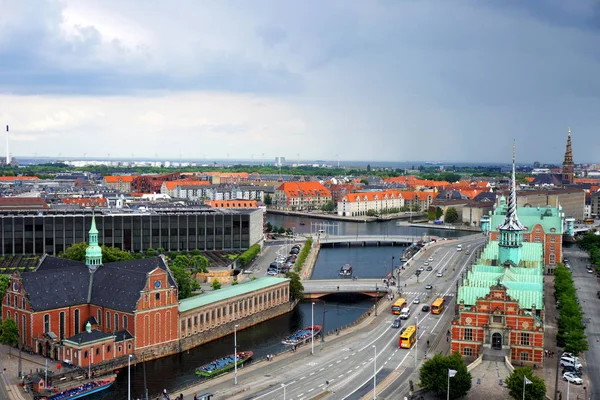 Panoramablick auf Kopenhagen — Stockfoto